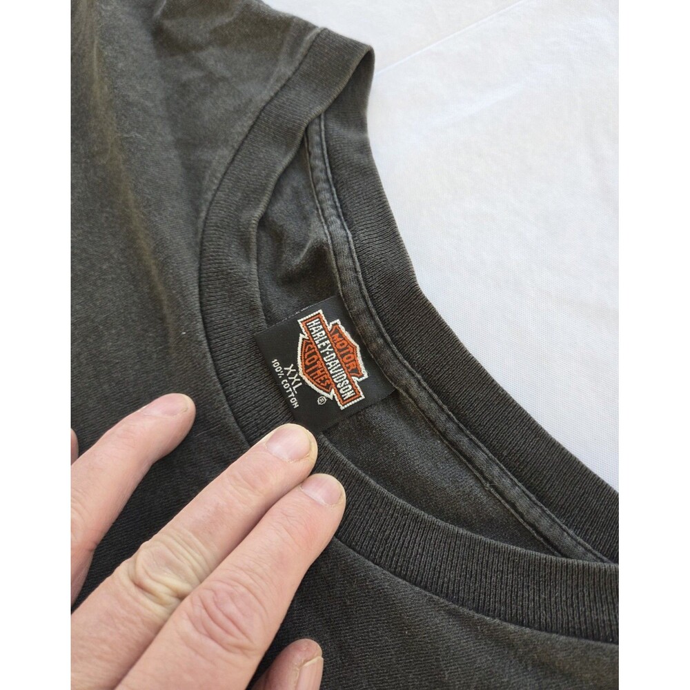 Vintage Late 90's Harley Davidson T Shirt XXL Wolf Ocala FL USA Made - Picture 9 of 11